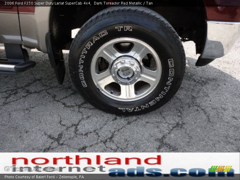 Dark Toreador Red Metallic / Tan 2006 Ford F350 Super Duty Lariat SuperCab 4x4