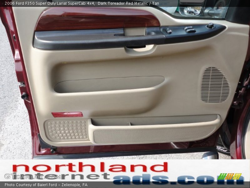 Dark Toreador Red Metallic / Tan 2006 Ford F350 Super Duty Lariat SuperCab 4x4