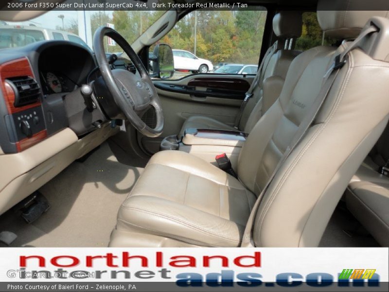 Dark Toreador Red Metallic / Tan 2006 Ford F350 Super Duty Lariat SuperCab 4x4