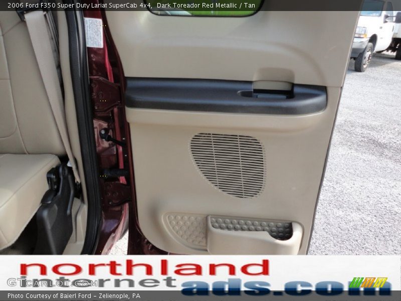 Dark Toreador Red Metallic / Tan 2006 Ford F350 Super Duty Lariat SuperCab 4x4