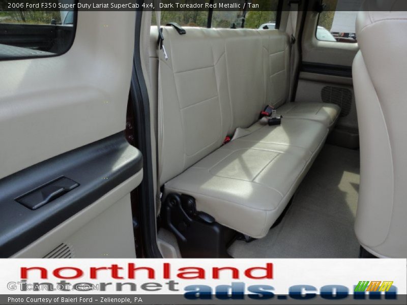 Dark Toreador Red Metallic / Tan 2006 Ford F350 Super Duty Lariat SuperCab 4x4