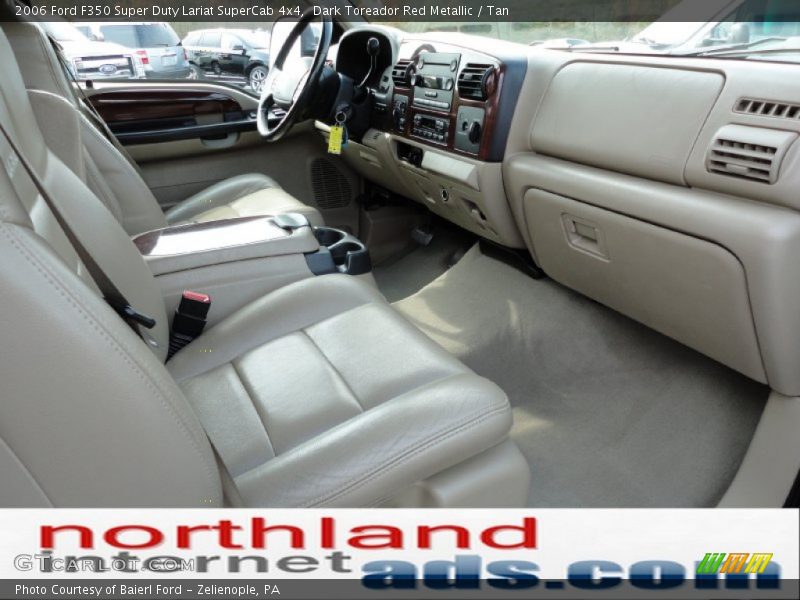 Dark Toreador Red Metallic / Tan 2006 Ford F350 Super Duty Lariat SuperCab 4x4