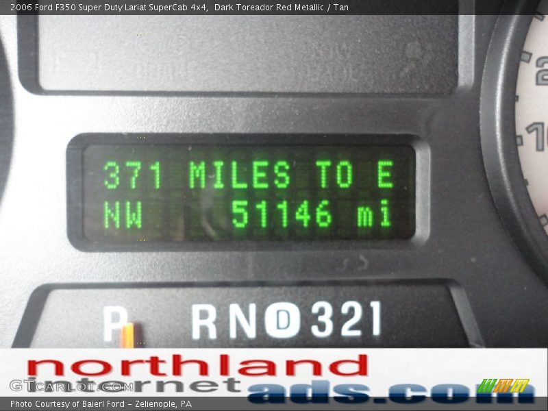 Dark Toreador Red Metallic / Tan 2006 Ford F350 Super Duty Lariat SuperCab 4x4