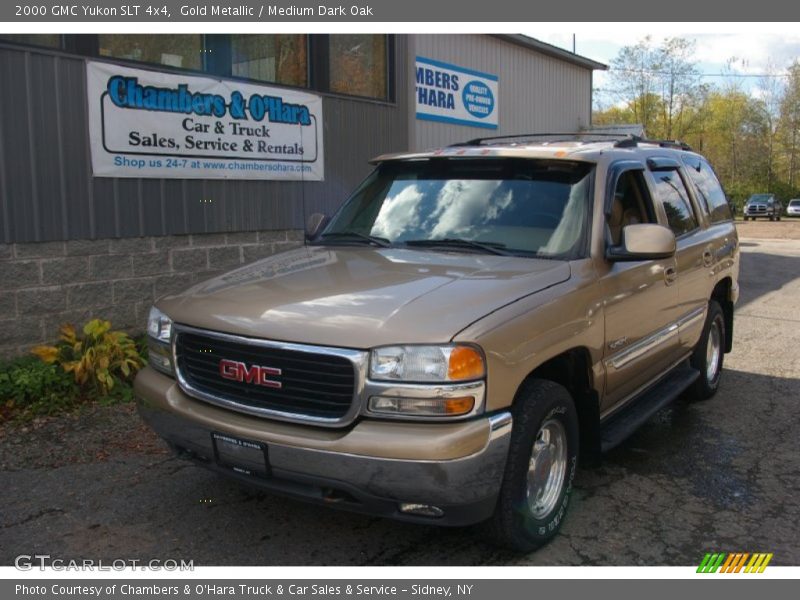 Gold Metallic / Medium Dark Oak 2000 GMC Yukon SLT 4x4