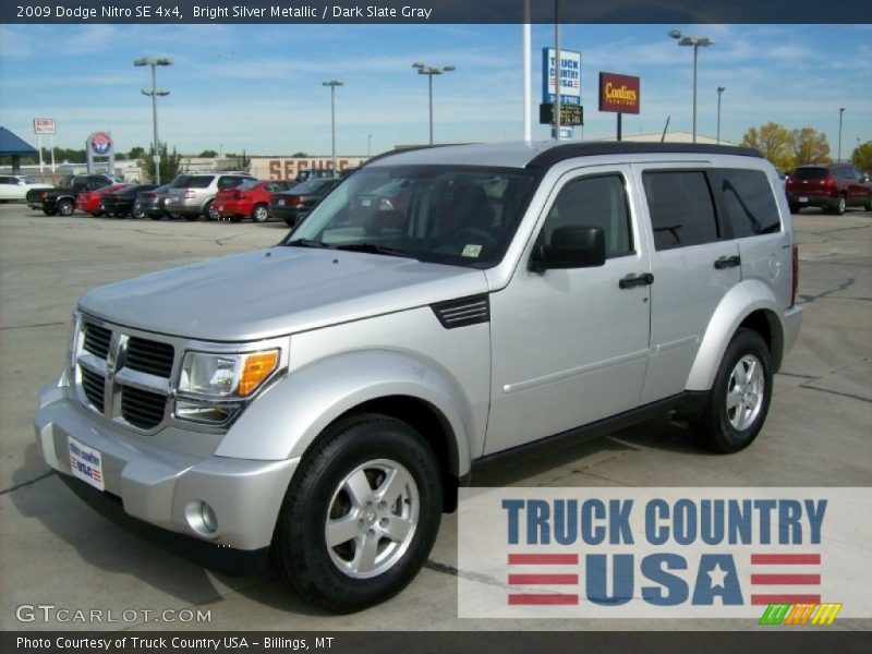 Bright Silver Metallic / Dark Slate Gray 2009 Dodge Nitro SE 4x4