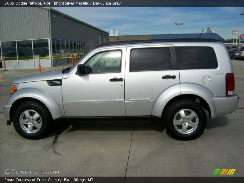 Bright Silver Metallic / Dark Slate Gray 2009 Dodge Nitro SE 4x4