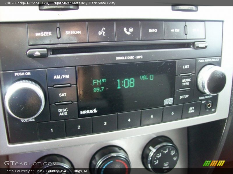 Bright Silver Metallic / Dark Slate Gray 2009 Dodge Nitro SE 4x4
