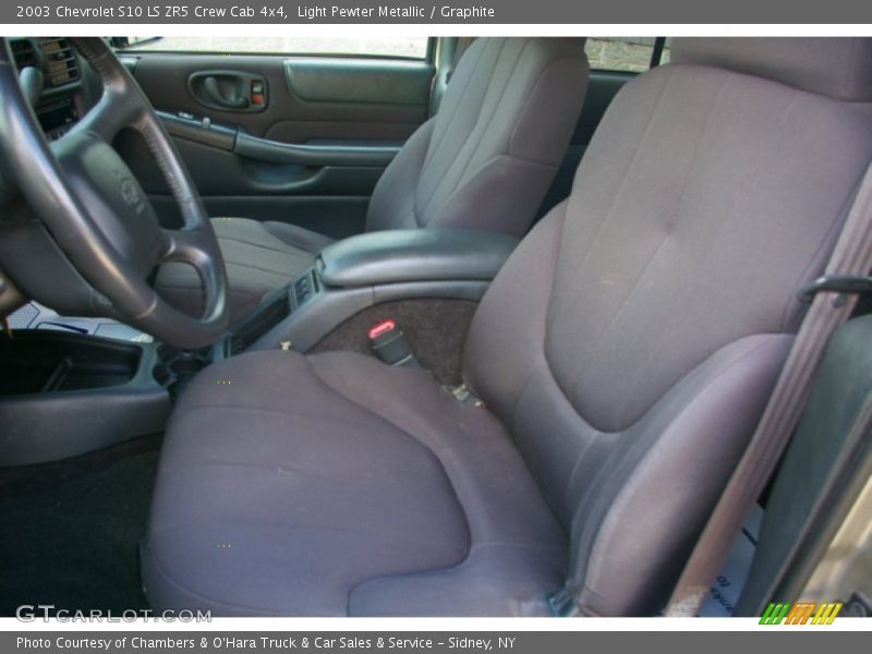 Light Pewter Metallic / Graphite 2003 Chevrolet S10 LS ZR5 Crew Cab 4x4
