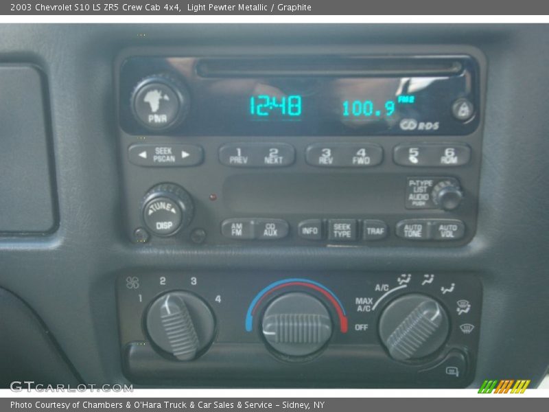 Light Pewter Metallic / Graphite 2003 Chevrolet S10 LS ZR5 Crew Cab 4x4