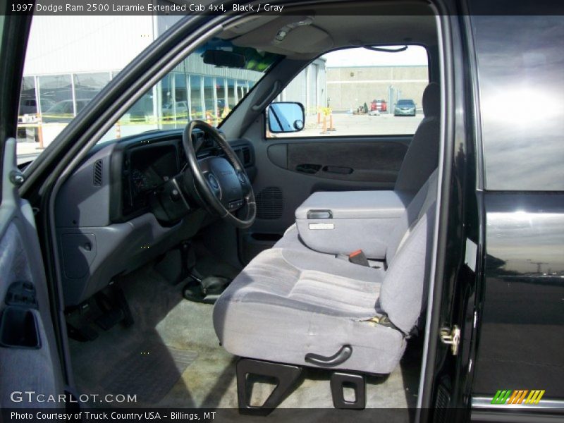 Black / Gray 1997 Dodge Ram 2500 Laramie Extended Cab 4x4