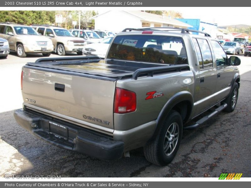 Light Pewter Metallic / Graphite 2003 Chevrolet S10 LS ZR5 Crew Cab 4x4