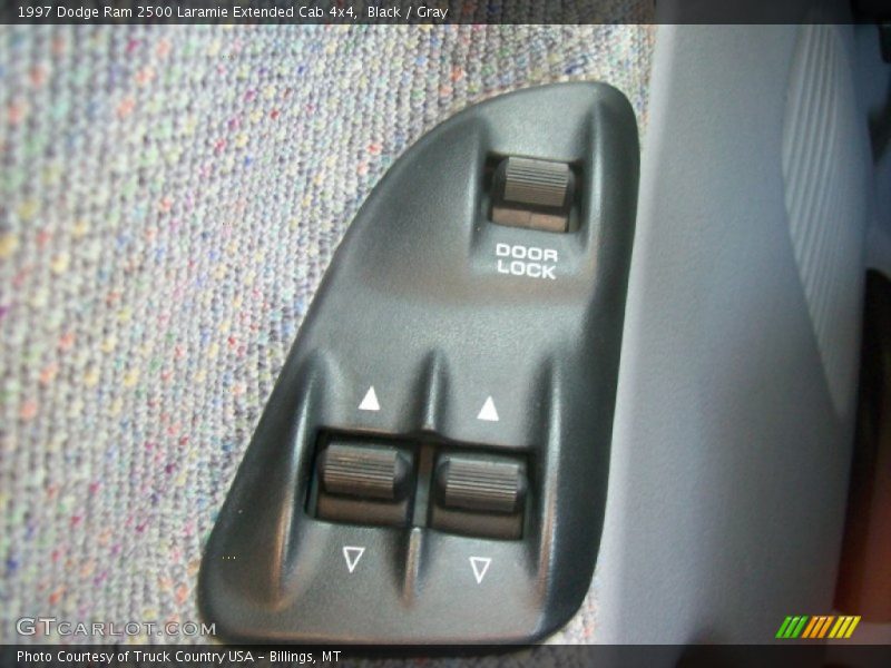 Black / Gray 1997 Dodge Ram 2500 Laramie Extended Cab 4x4