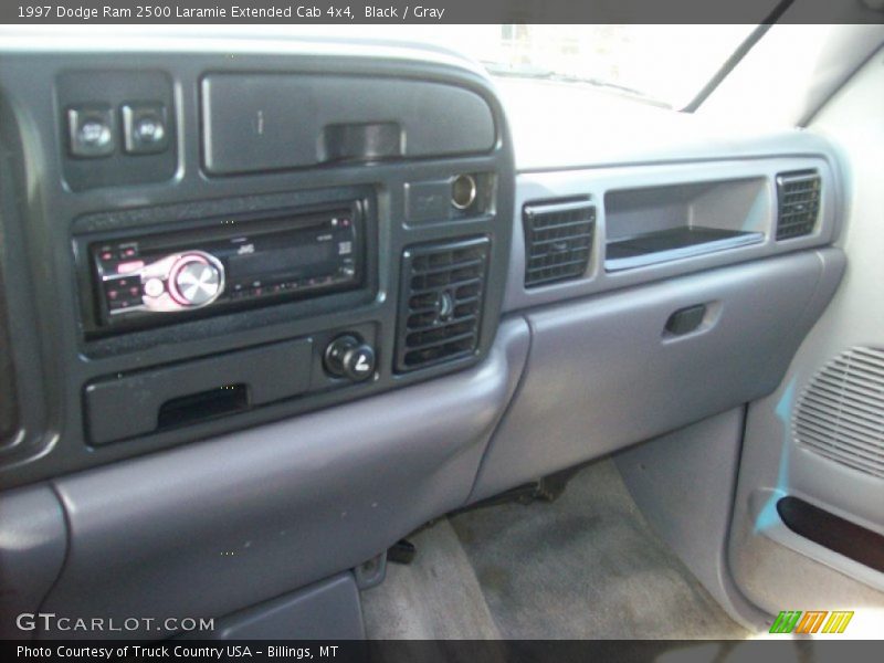 Black / Gray 1997 Dodge Ram 2500 Laramie Extended Cab 4x4