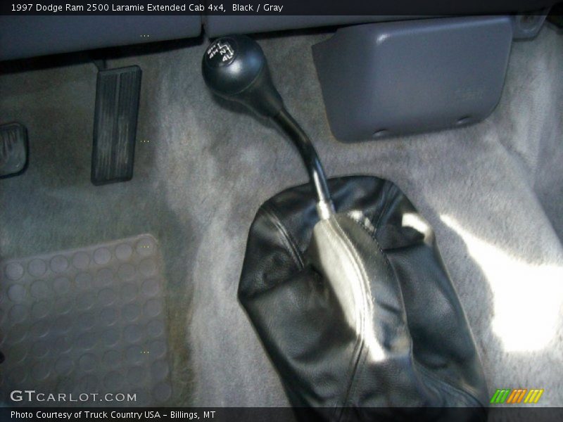 Black / Gray 1997 Dodge Ram 2500 Laramie Extended Cab 4x4