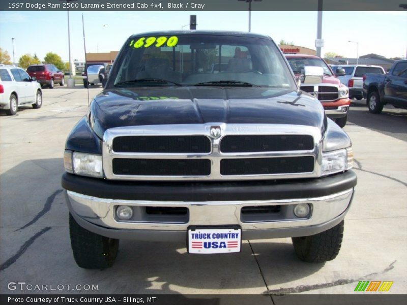 Black / Gray 1997 Dodge Ram 2500 Laramie Extended Cab 4x4