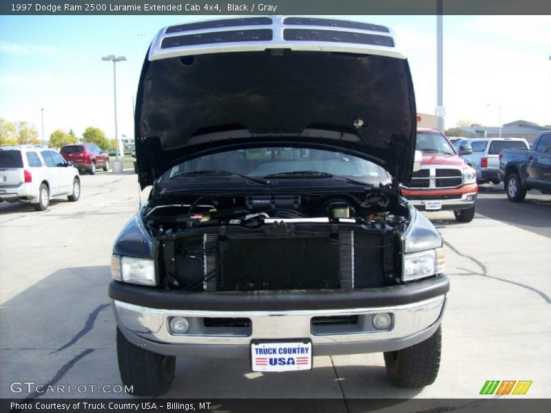 Black / Gray 1997 Dodge Ram 2500 Laramie Extended Cab 4x4