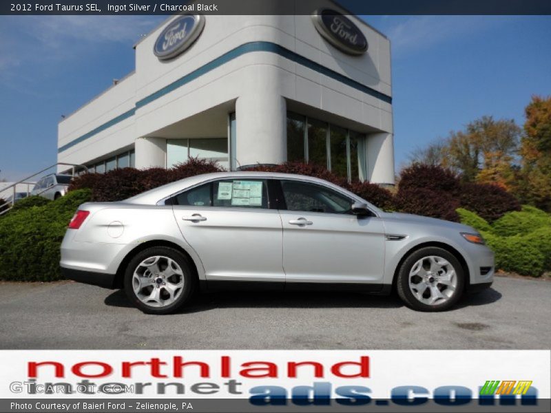 Ingot Silver / Charcoal Black 2012 Ford Taurus SEL