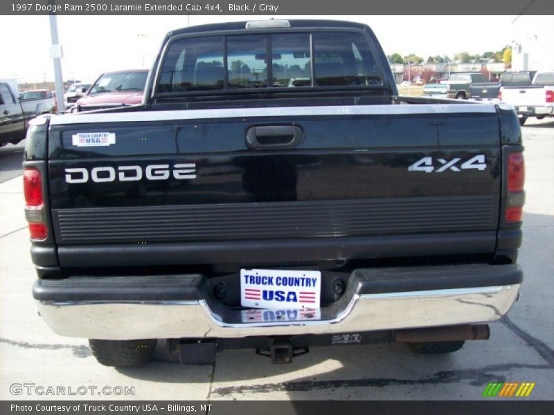 Black / Gray 1997 Dodge Ram 2500 Laramie Extended Cab 4x4