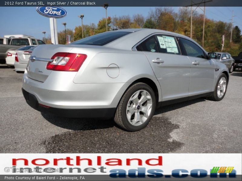 Ingot Silver / Charcoal Black 2012 Ford Taurus SEL