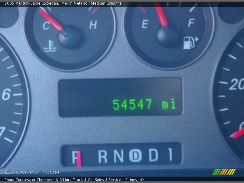 Merlot Metallic / Medium Graphite 2005 Mercury Sable GS Sedan
