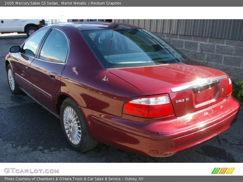 Merlot Metallic / Medium Graphite 2005 Mercury Sable GS Sedan