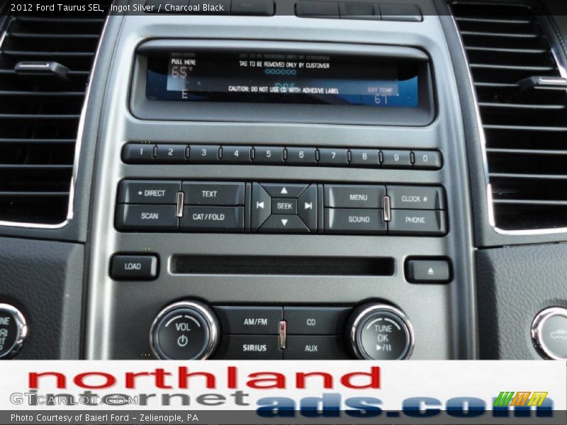 Ingot Silver / Charcoal Black 2012 Ford Taurus SEL