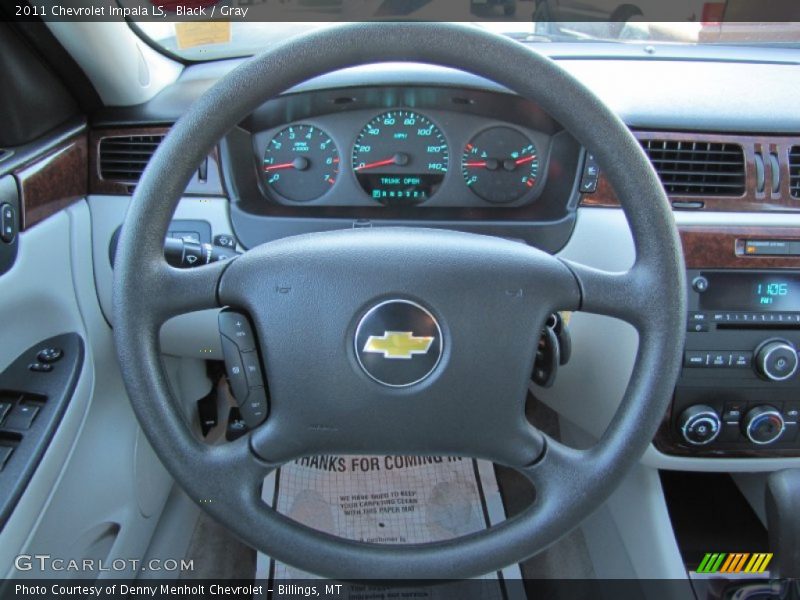 Black / Gray 2011 Chevrolet Impala LS