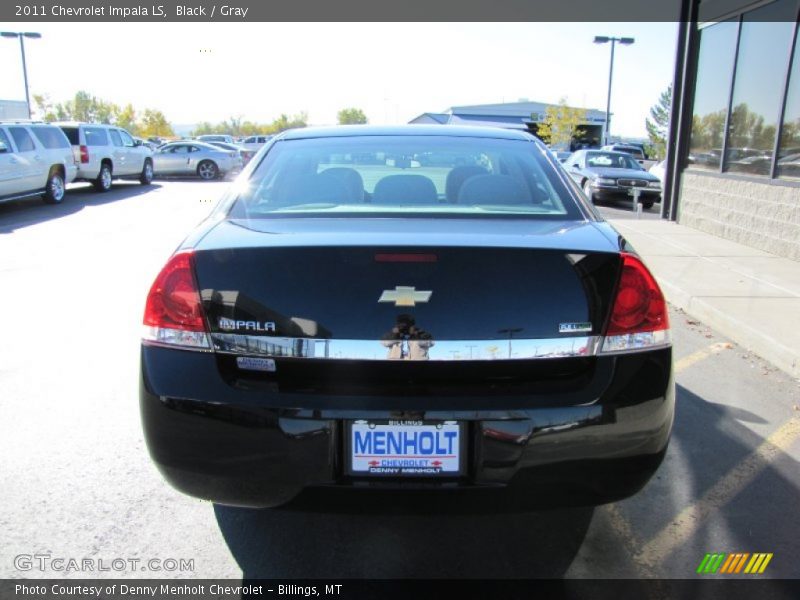Black / Gray 2011 Chevrolet Impala LS