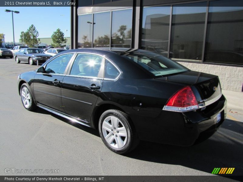 Black / Gray 2011 Chevrolet Impala LS