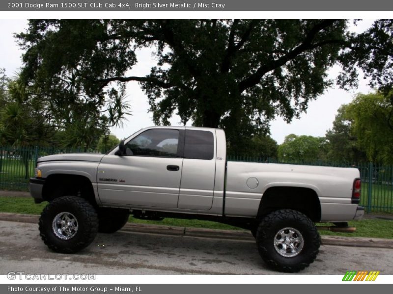 Bright Silver Metallic / Mist Gray 2001 Dodge Ram 1500 SLT Club Cab 4x4