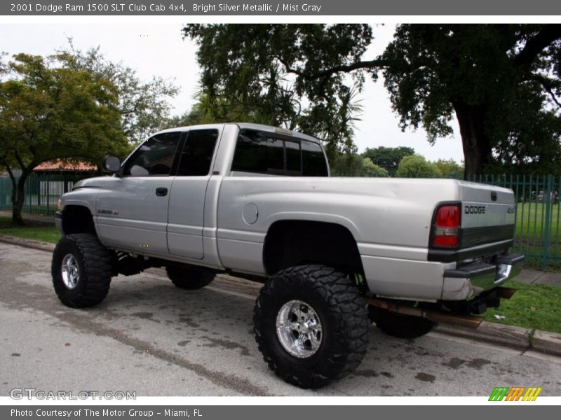 Bright Silver Metallic / Mist Gray 2001 Dodge Ram 1500 SLT Club Cab 4x4