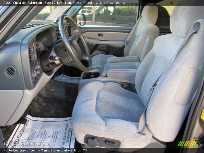 Light Pewter Metallic / Light Gray/Neutral 2001 Chevrolet Suburban 1500 LS 4x4