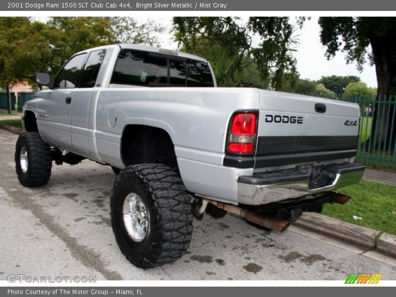 Bright Silver Metallic / Mist Gray 2001 Dodge Ram 1500 SLT Club Cab 4x4