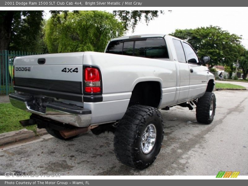 Bright Silver Metallic / Mist Gray 2001 Dodge Ram 1500 SLT Club Cab 4x4