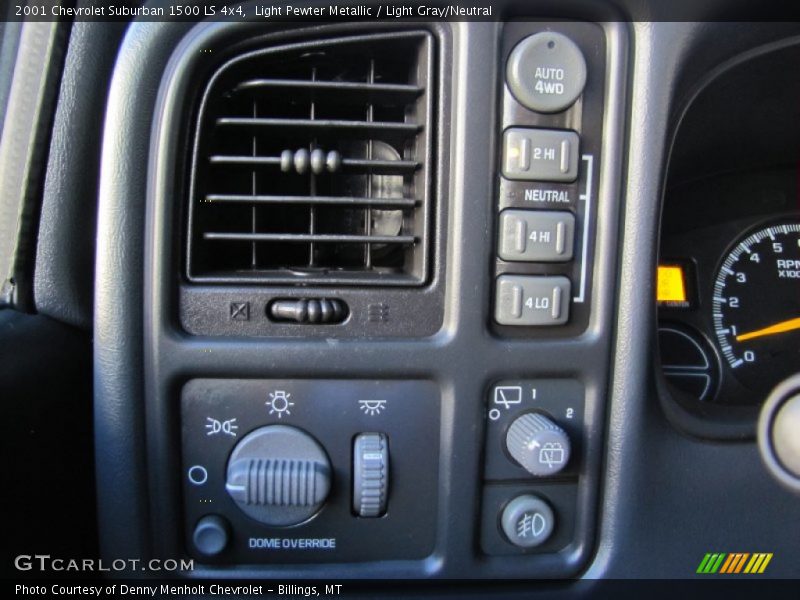 Light Pewter Metallic / Light Gray/Neutral 2001 Chevrolet Suburban 1500 LS 4x4