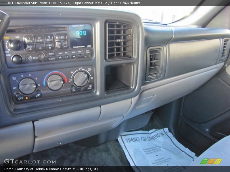 Light Pewter Metallic / Light Gray/Neutral 2001 Chevrolet Suburban 1500 LS 4x4