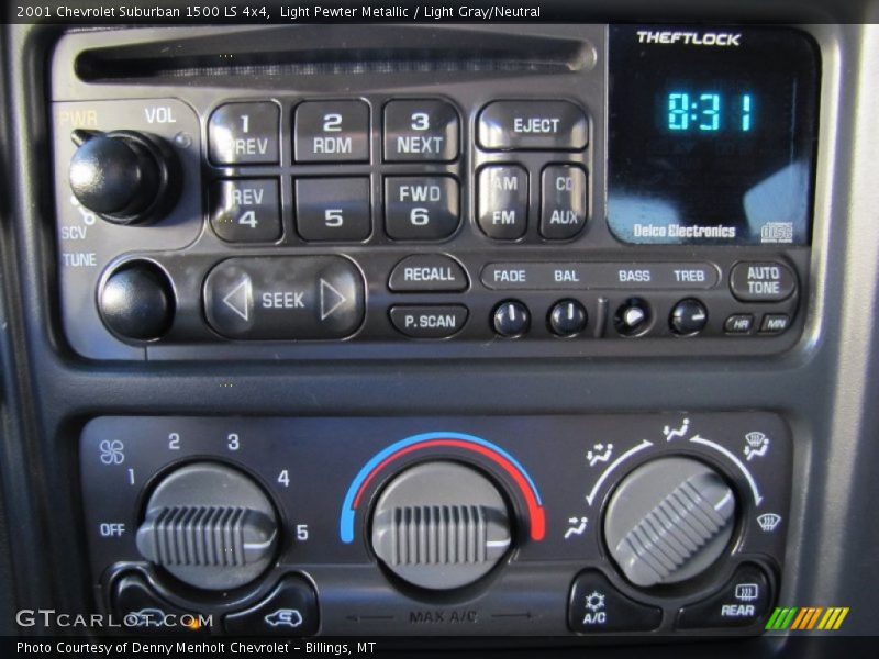 Light Pewter Metallic / Light Gray/Neutral 2001 Chevrolet Suburban 1500 LS 4x4