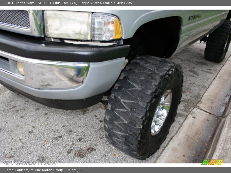 Bright Silver Metallic / Mist Gray 2001 Dodge Ram 1500 SLT Club Cab 4x4