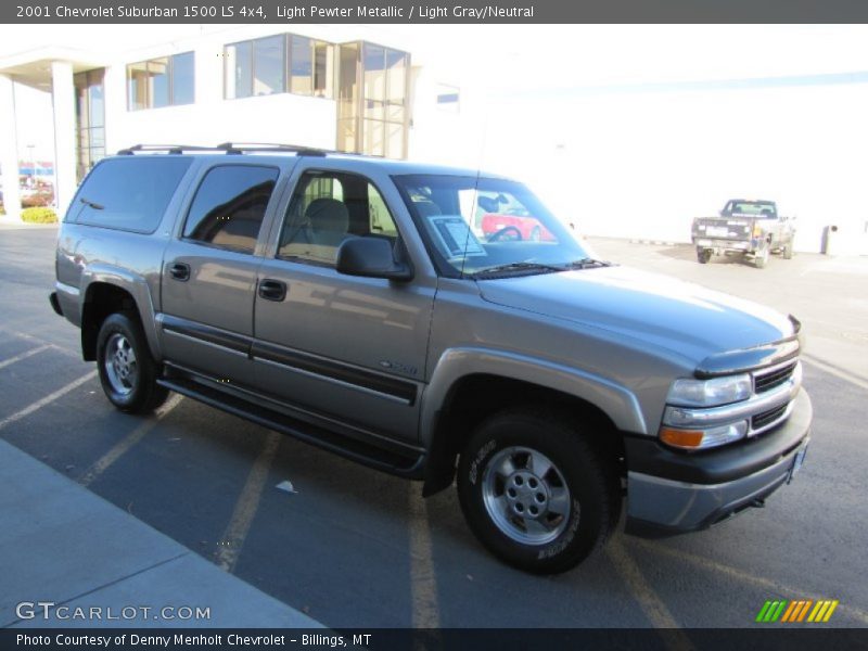 Light Pewter Metallic / Light Gray/Neutral 2001 Chevrolet Suburban 1500 LS 4x4