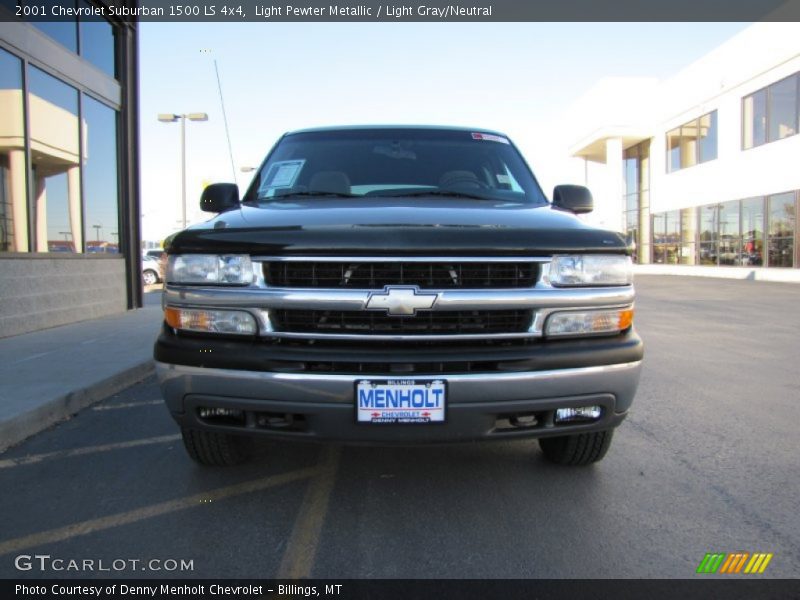Light Pewter Metallic / Light Gray/Neutral 2001 Chevrolet Suburban 1500 LS 4x4
