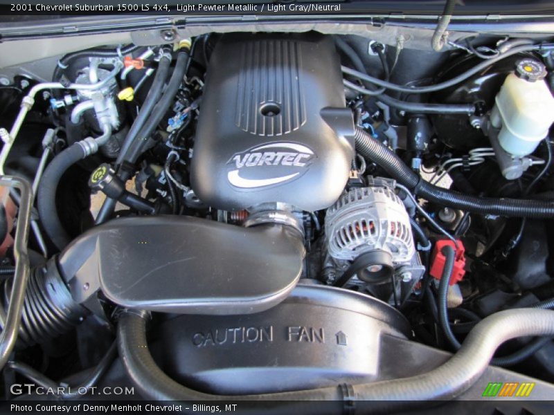 Light Pewter Metallic / Light Gray/Neutral 2001 Chevrolet Suburban 1500 LS 4x4