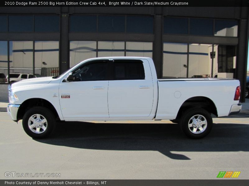 Bright White / Dark Slate/Medium Graystone 2010 Dodge Ram 2500 Big Horn Edition Crew Cab 4x4