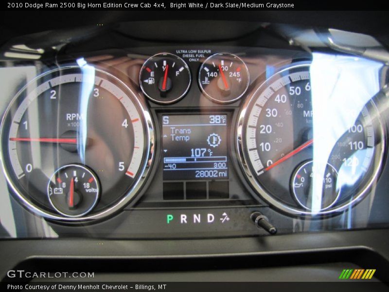 Bright White / Dark Slate/Medium Graystone 2010 Dodge Ram 2500 Big Horn Edition Crew Cab 4x4