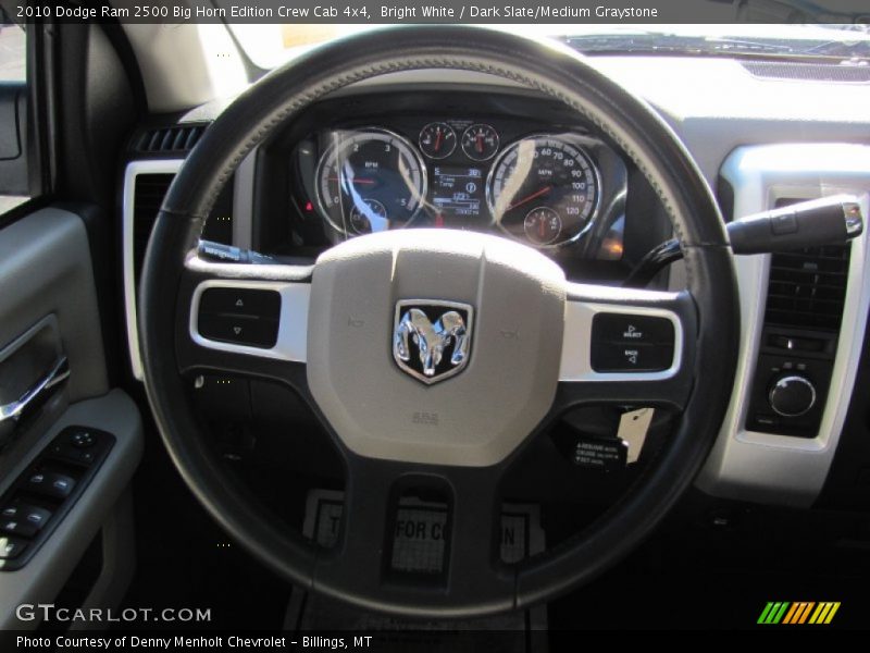 Bright White / Dark Slate/Medium Graystone 2010 Dodge Ram 2500 Big Horn Edition Crew Cab 4x4