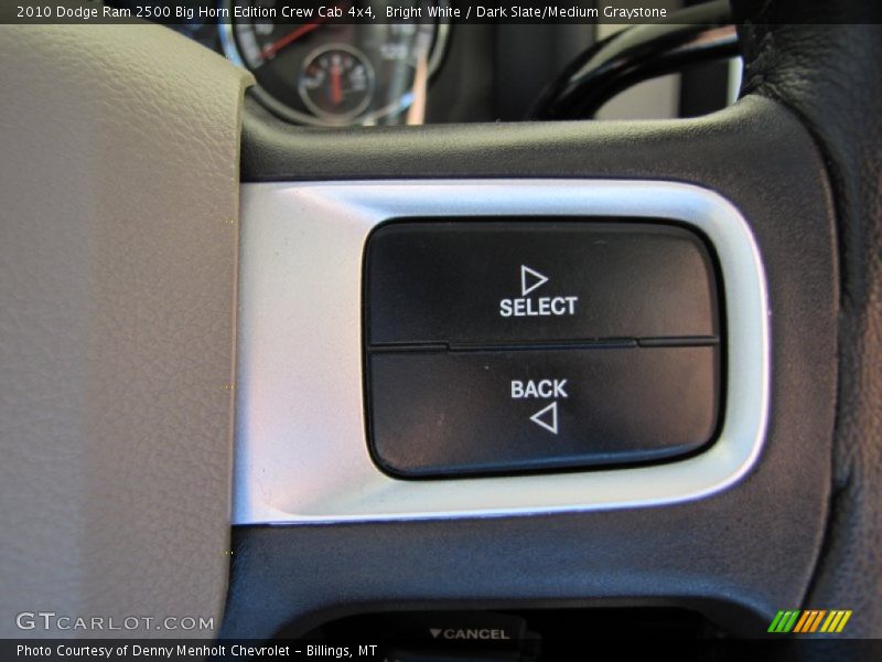Bright White / Dark Slate/Medium Graystone 2010 Dodge Ram 2500 Big Horn Edition Crew Cab 4x4