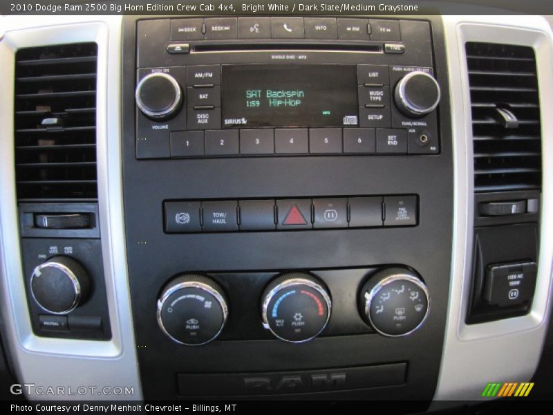 Bright White / Dark Slate/Medium Graystone 2010 Dodge Ram 2500 Big Horn Edition Crew Cab 4x4