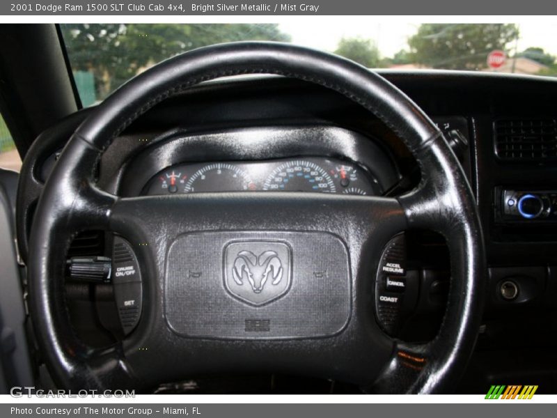 Bright Silver Metallic / Mist Gray 2001 Dodge Ram 1500 SLT Club Cab 4x4