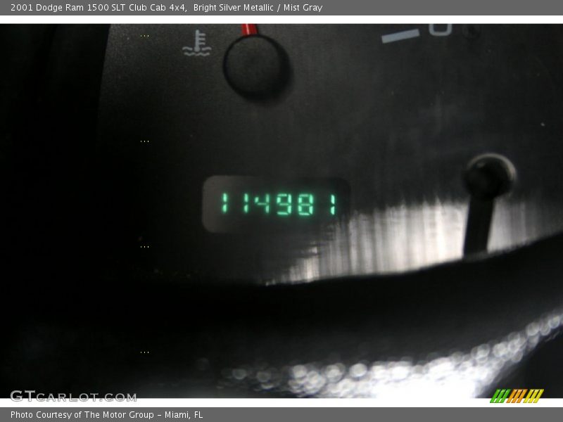 Bright Silver Metallic / Mist Gray 2001 Dodge Ram 1500 SLT Club Cab 4x4