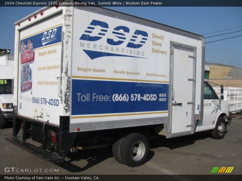 Summit White / Medium Dark Pewter 2004 Chevrolet Express 3500 Cutaway Moving Van