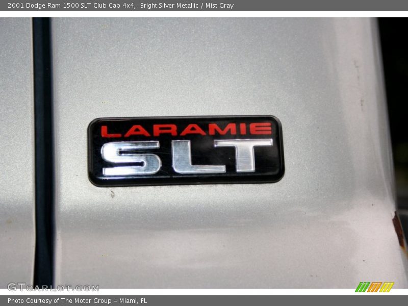 Bright Silver Metallic / Mist Gray 2001 Dodge Ram 1500 SLT Club Cab 4x4